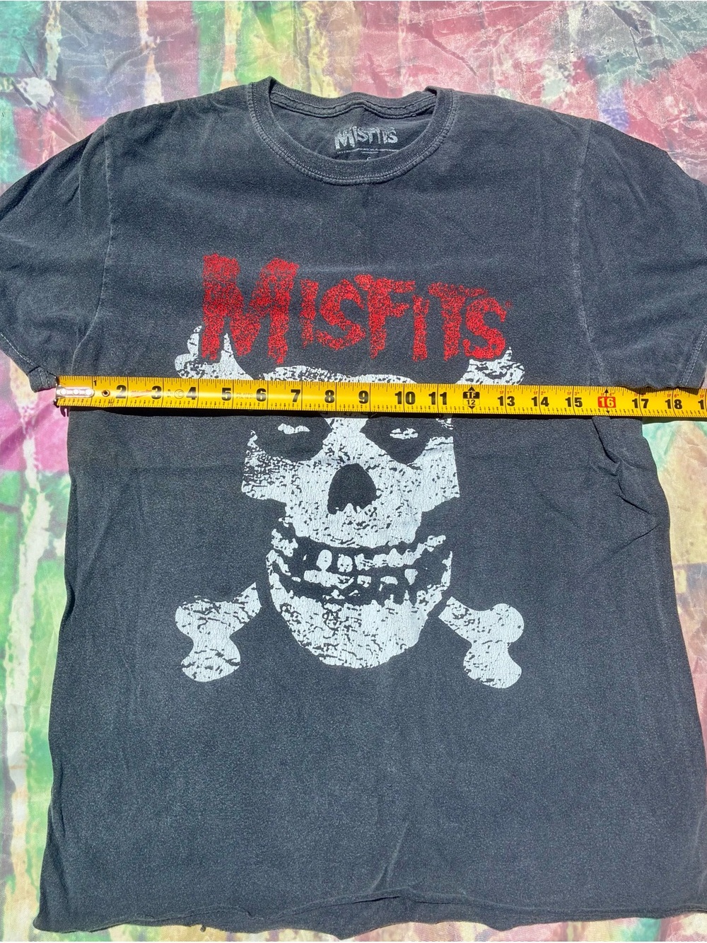 Misfits Black Graphic Tee with Red Logo